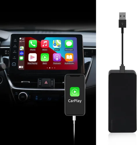 Vista 5 de Adaptador CarPlay con cable USB para radio de coche con conexión Android 4.2 o superior para duplicación CarPlay con cable compatible con sistema