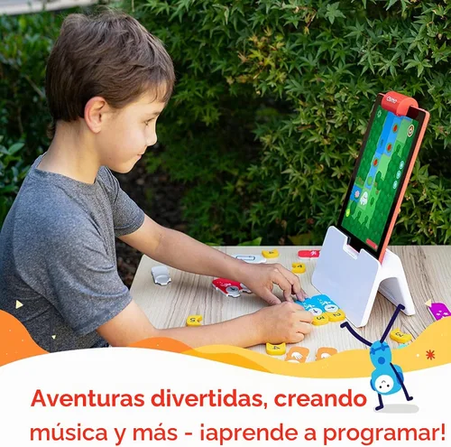 Vista 2 de Osmo - Kit de inicio de codificación para tablet Fire - 3 juegos educativos de aprendizaje Edades 5-10+ - Aprende a codificar, fundamentos