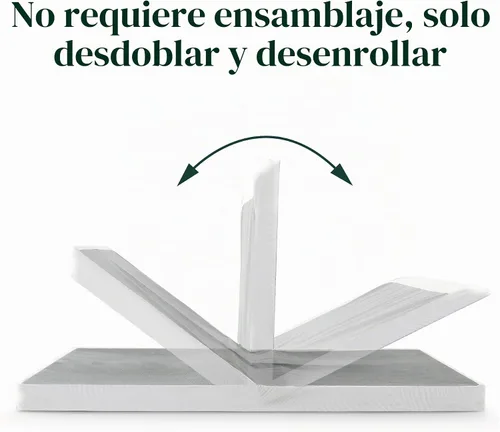Vista 5 de Base somier para colchón perfil plegable bajo de 4 pulgadas Zinus, Acero