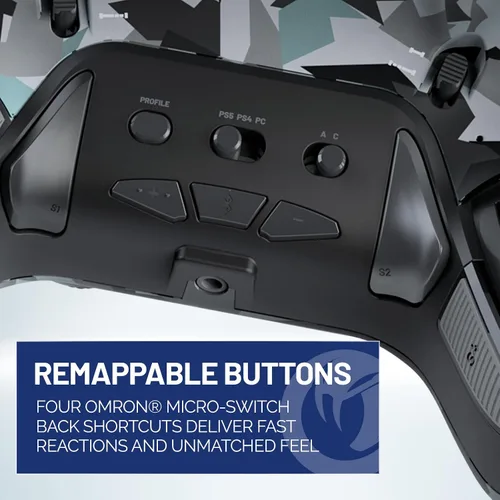 Vista 3 de NACON Revolution 5 Pro Officially Licensed PlayStation Wireless Gaming Controller for PS5 / PS4 / PC - Hall Effect, Trigger Stops, Mappable Buttons