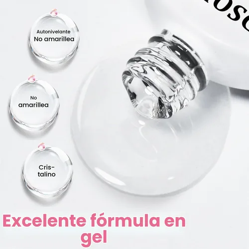 Vista 6 de JODSONE Esmalte de uñas en gel floreciente, 2 piezas de 10 ml de gel claro floreciente para mármol, acuarela, estampado floral, efectos de arte