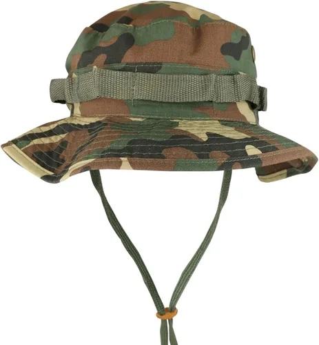 Vista 2 de Gorra Jungle Boonie de algodón resistente al desgarro con correa para la barbilla