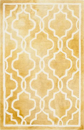 Vista 37 de SAFAVIEH Dip Dye Collection DDY539G - Alfombra decorativa de lana prémium hecha a mano con acuarela marroquí de 2 x 3 pies, color beige/marfil