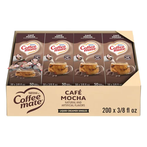 Vista 15 de Nestle Coffee mate Crema para café de sabor French Vanilla, crema líquida en envase individual, sin lácteos, sin refrigeración, 0.375 fl oz