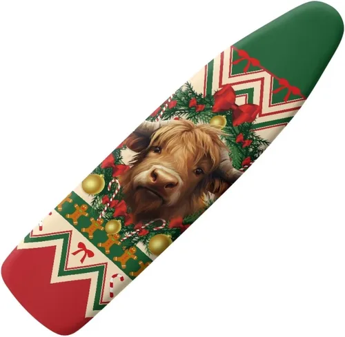 Vista 41 de Funda para tabla de planchar con diseño de estrellas y bandera estadounidense con borde elástico y acogedor bolsillo para la nariz, resistente al