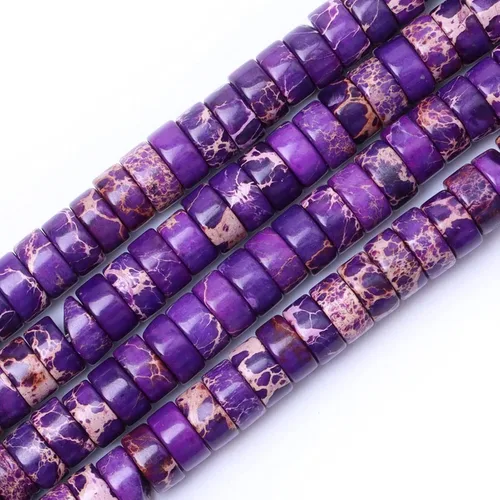 Vista 15 de Cuentas Heishi de piedra natural para hacer collares, cuentas pequeñas de piedra redonda plana de 0.116 pulgadas x 0.039 pulgadas para hacer joyas
