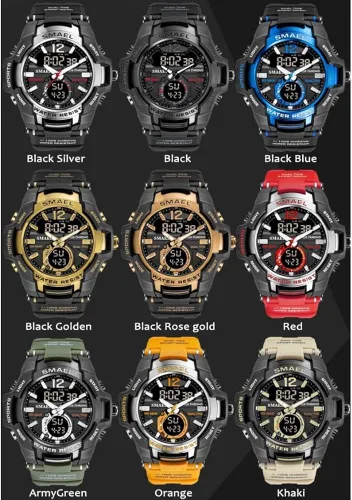 Vista 2 de Reloj SMAEL Evan negroplateado 6234 NegroPlata