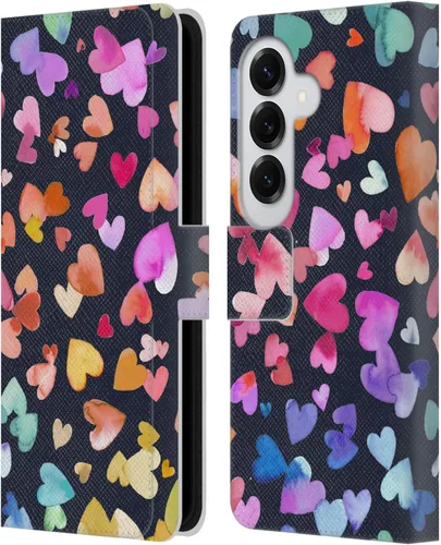 Vista 146 de Head Case Designs Officially Licensed Ninola Brushstrokes Multi Colorful Leather Wallet Case Compatible with Samsung Galaxy A07 4G