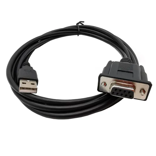 Vista 2 de Adaptador USB a serie RS232, USB macho a DB9 9 pin hembra convertidor serie cable 1.8M/6 pies