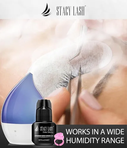 Vista 7 de STACY LASH Pegamento para extensiones de pestañas extra fuerte (0.17 onzas líquidas/0.2 fl oz), secado de 0.5 a 1 segundo/retención - 8
