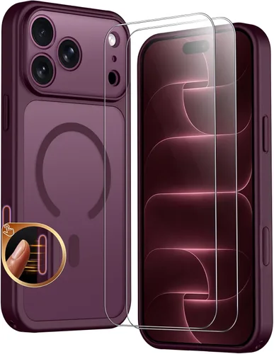 Vista 152 de SPIDERCASE Funda magnética translúcida diseñada para iPhone 11, con 2 protectores de pantalla de vidrio templado, antihuellas, para iPhone 11 de 6.1