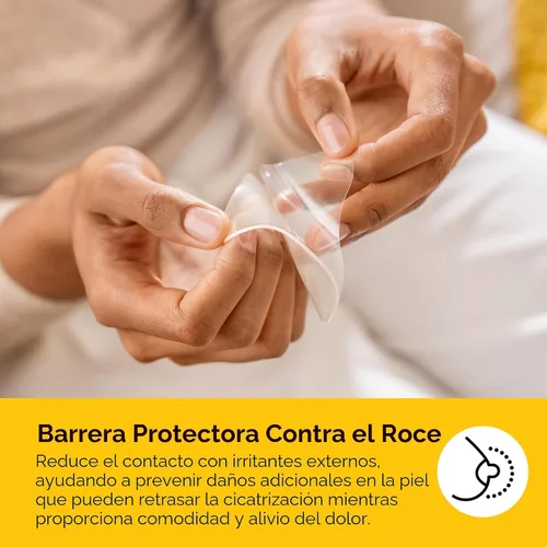 Vista 6 de Medela Almohadillas de Hidrogel, Alivio Instantáneo del Dolor para Pezones Agrietados o Doloridos por Amamantar y Extraer Leche, Humedad Refrescante