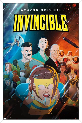 Vista 13 de Trends International Invincible - Póster de pared de una hoja, 14.72 x 22.37 pulgadas, versión enmarcada de madera de granero