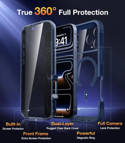 Vista 21 de DIACLARA - Funda transparente compatible con iPhone XR 6.1 pulgadas 2018