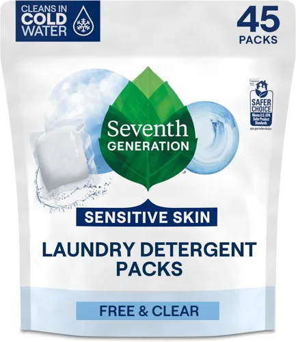 Vista 10 de Seventh Generation Detergente líquido para ropa, aroma cítrico fresco, 60 cargas, combate las manchas, 90 onzas líquidas
