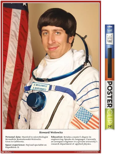 Vista 8 de Trends International The Big Bang Theory - Póster de pared de astronauta, 34 pulgadas de largo x 22.4 pulgadas, versión enmarcada en negro Versión