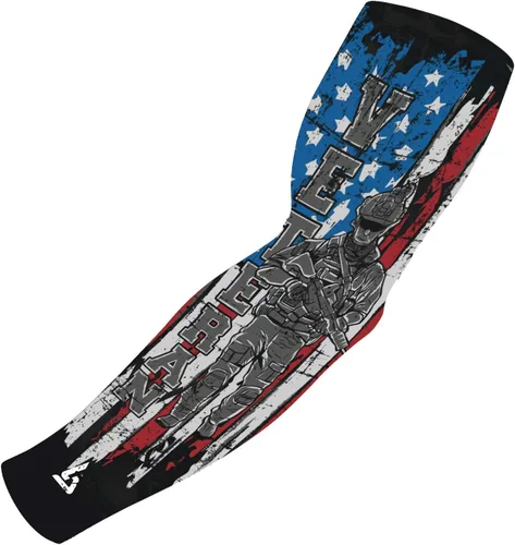 Vista 14 de B-Driven Sports Sleeve Pro-Fit - Manga Patriótica - Estados Unidos, Cuba, México, Israel, Canadá, Venezuela, Rep. Dominicana - Individual