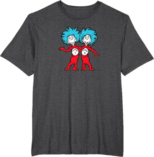 Vista 23 de Dr. Seuss Thing 1 Thing 2 Buddies - Camiseta Negro