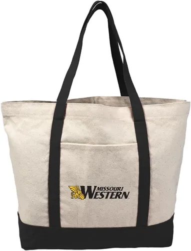Vista 41 de Campus Lab Bolsa de lona con logotipo primario colegiado con bolsillo externo, bolsa de hombro reutilizable para ir de compras, playa Águilas A&m