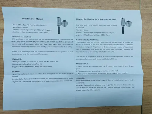 Vista 9 de Lima para Pies Raspador de Pies Pedicura - Removedor de Callos para Pies Easkep Rallador Profesional Raspa Raspador de Pies Removedor de Callos