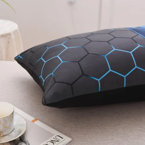 Vista 6 de NTBED Funda de almohada corporal con cierre de sobre de microfibra para videojuegos para niños y adultos (20 x 54 pulgadas, azul)