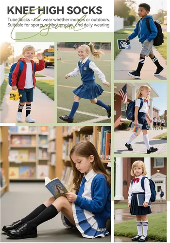 Vista 99 de Zando Calcetines de fútbol para niños, hasta la rodilla, para jóvenes, béisbol, fútbol, sóftbol, niños y niñas, de algodón suave sobre