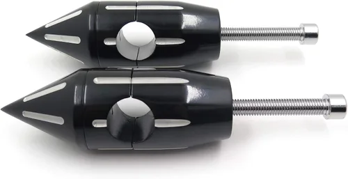 Vista 3 de XKH - Elevadores de manillar con punta negra de 2 1/4 pulgadas, compatible con Harley Softail Dyna Sportster Custom de 1 pulgada [B00YB44RIW]