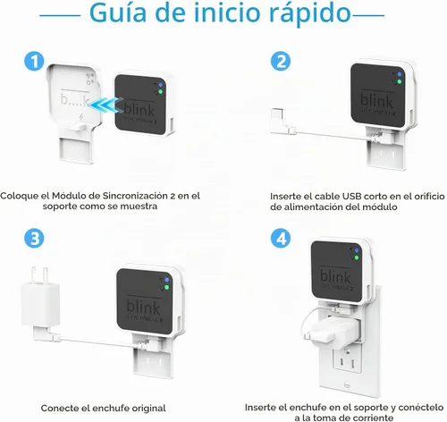 Vista 5 de Soporte de pared para Blink Sync Module 2, soporte con cable corto (paquete de 2)