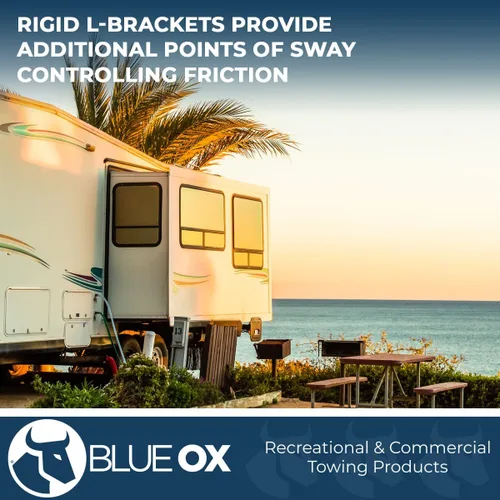 Vista 6 de Blue Ox BXW01050 TrackPro Enganche de Distribución de Peso Receptor de 2″ Vástago de 7 Orificios 10,000 Libras de Peso Máximo de Remolque