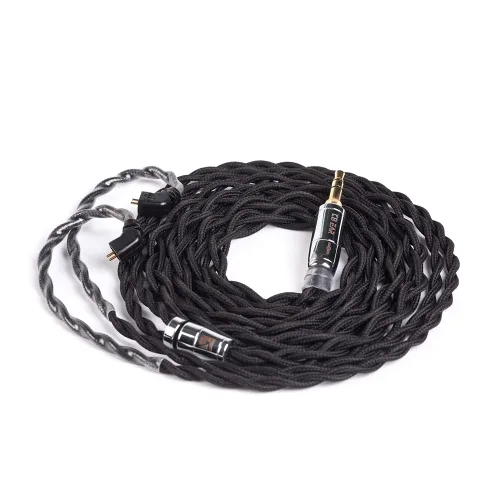 Vista 15 de KBEAR - Cable de auriculares de 4 núcleos y 2 pines [suave], cable de actualización 5N UPOCC Singel, cable desmontable IEM con enchufe de 0.098 in