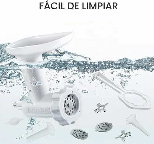 Vista 4 de Accesorios para picadora de carne de alimentos para batidoras de pie KitchenAid, excelentes accesorios para picadora de carne de grado alimenticio