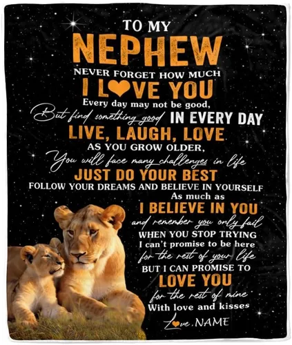 Vista 7 de Manta personalizada con texto en inglés «To My Nephew from Aunt Uncle Auntie I Love You Hugs» (texto en inglés) con texto en inglés «To My Nephew»