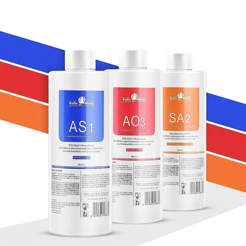 Vista 5 de Elitzia AS1 SA2 AO3 Aqua Peeling Solución Cuidado de la piel Aquapeel Suero Para Hydro Facial Dermoabrasión Máquina Limpieza e Hidratación 13.5 fl