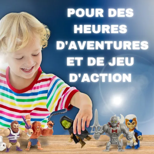 Vista 5 de Eternia Minis Story Starters Figura - Faker ~ Evil Robot of Skeletor ~ Inspirado en Masters of the Universe Revelation ~ A partir de 4 años