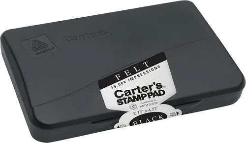 Vista 2 de AVERY Carter's 21082 - Almohadilla de fieltro para sellos, 6 1/4 x 3 1/4, color negro