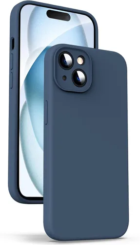 Vista 42 de Supdeal Funda de silicona líquida para iPhone Air - [Protección total para la cámara] [Forro de microfibra suave antiarañazos] Funda de teléfono