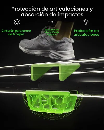 Vista 6 de AKLUER Caminadora para caminar - Cinta de correr para debajo del escritorio Negro claro