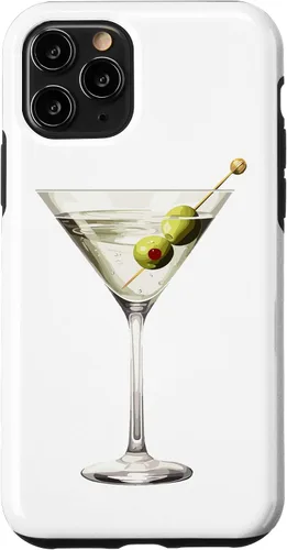 Vista 29 de Martini Glass Green Olive Bartender Vodka Gin Cocktail Drink Case para iPhone 17