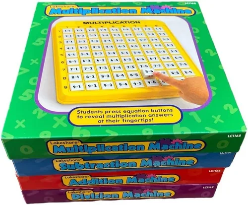 Vista 2 de Lakeshore Máquinas de matemática autodidácticas - Juego de 4