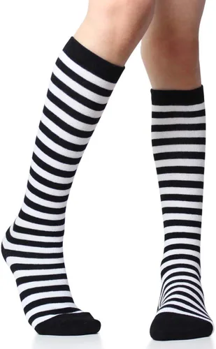 Vista 2 de juDanzy Calcetines hasta la rodilla con agarres para bebés, niños pequeños y niños