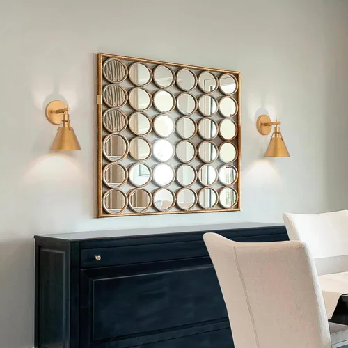 Vista 3 de classy leaves Aplique de pared dorado, apliques antiguos de granja, modernos apliques de pared de latón para baño, dormitorios, sala de estar