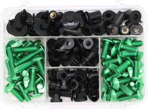 Vista 13 de Tornillos de carrocería para Kawasaki Z650 Z750 Z800 Z900 Z1000 Kit completo de pernos de carenado Clip de carenado Tornillos Tornillos Tornillos
