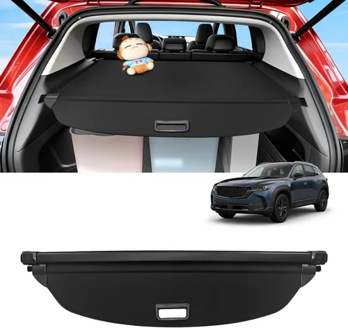 Vista 10 de Sze Cubierta de carga para Jeep Grand Cherokee 2022 2023 2024 2025 2026 (2 filas; WL) 4XE retráctil para maletero, cubierta de seguridad negra