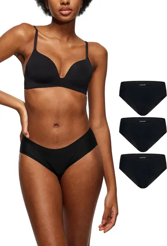 Vista 10 de Ropa Interior Bikini Sin Costuras LEAKPROOF2.0 para Mujeres Bragas de Período que Sostienen 6 Tampones Ropa Interior a Prueba de Fugas, beige