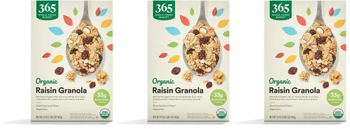 Vista 20 de 365 by Whole Foods Market, Granola orgánica de almendras y vainilla francesa, 17 onzas