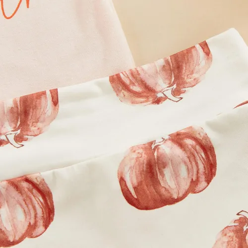 Vista 4 de Lamuusaa Traje de Halloween para bebé recién nacida, camiseta de manga corta con volantes, pantalones cortos con volantes, diadema para Halloween