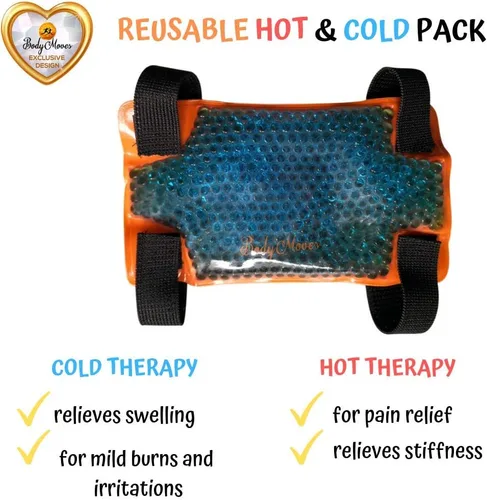 Vista 6 de BodyMoves Tobillera para niños Plus bolsa de hielo frío y caliente (azul activo, pequeño para niños pequeños (EE.UU. 12-3))
