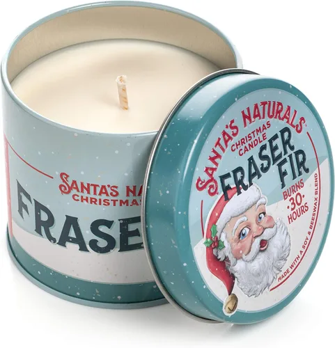 Vista 22 de Santa's Naturals Paquete de Velas Mini de Navidad, Abeto Fraser, Aromas de Bayas de Invierno y Caída de Nieve, Cera de Soja y Cera de Abeja, 14