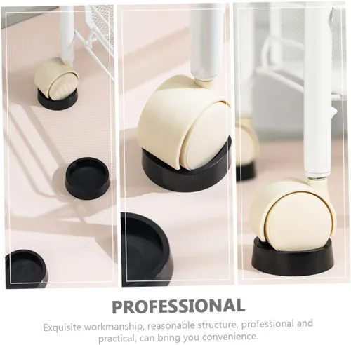 Vista 3 de DOITOOL 2 sets protectores de patas de silla accesorios muebles ruedas tazas para suelos duros ruedas de goma 2 unids*2