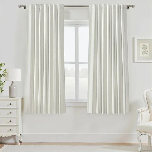 Vista 28 de Cortinas opacas de 54 pulgadas de largo para dormitorio, sala de estar, cortinas beige con aislamiento térmico, oscurecimiento de la habitación